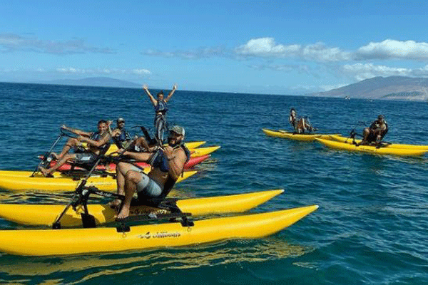 Surf Cycling Hawaii’s Water Bike Tour 1