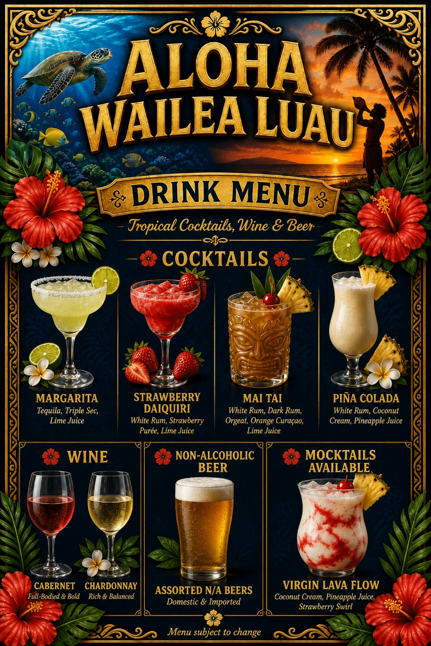 Aloha Wailea Luau General Seating 3